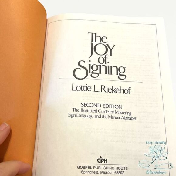 The Joy of Signing Second Edition Hardcover - Picture 6 of 8